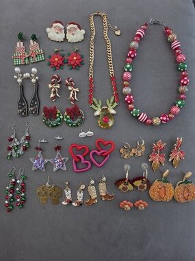 Lot of Holiday Jewelry